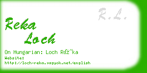 reka loch business card